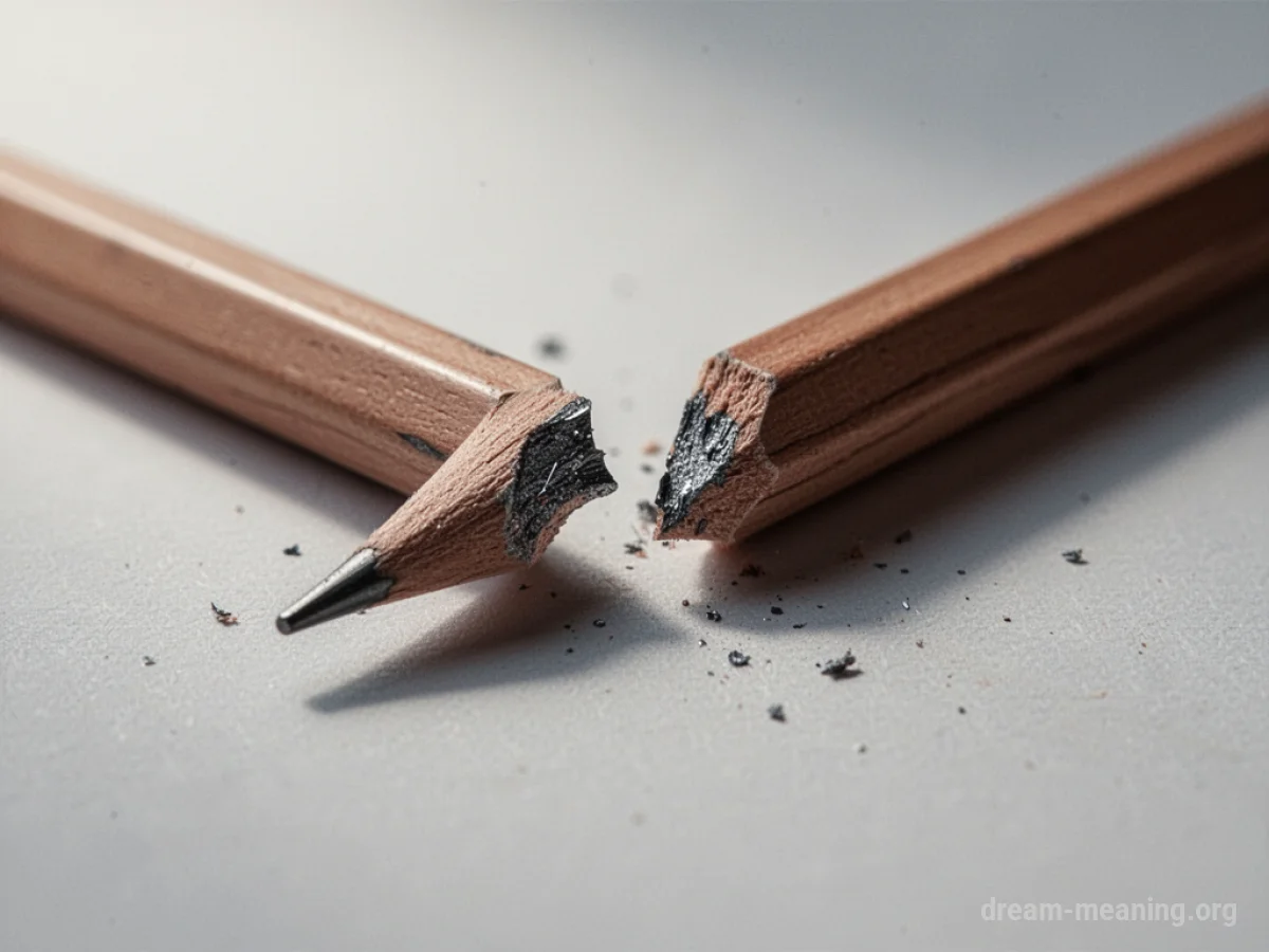 A broken pencil lead.
