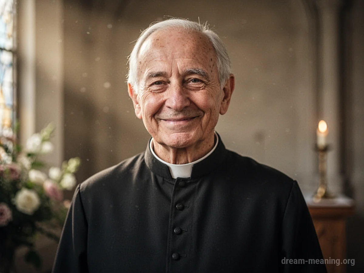 A man in priestly attire smiling warmly.
