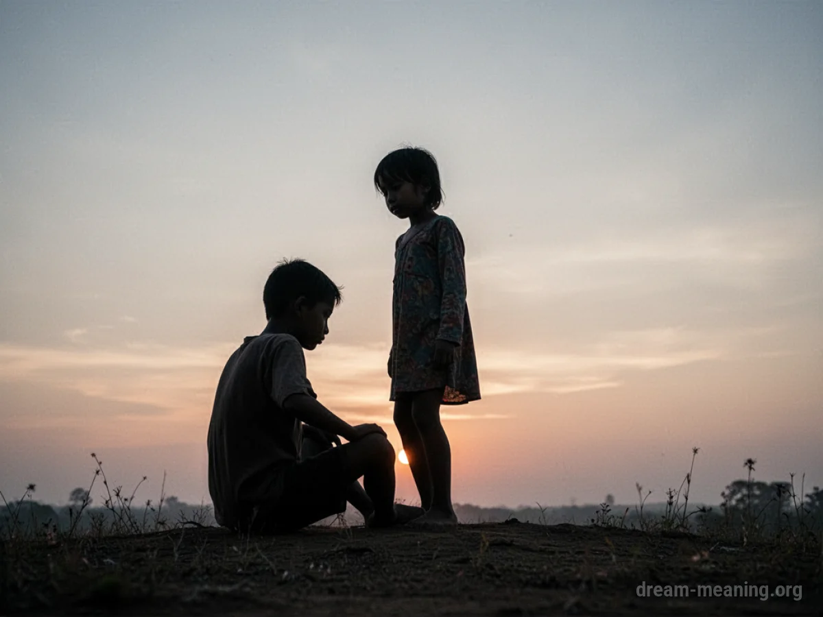 A person's silhouette rising from a dark ground.