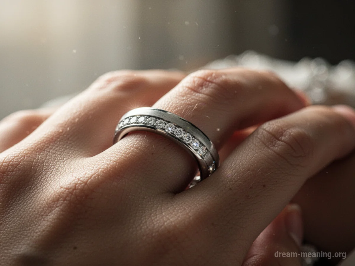 A ring sliding off a finger.