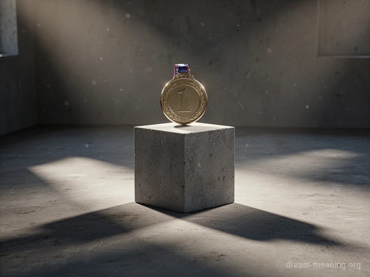 An empty pedestal with a shadow.