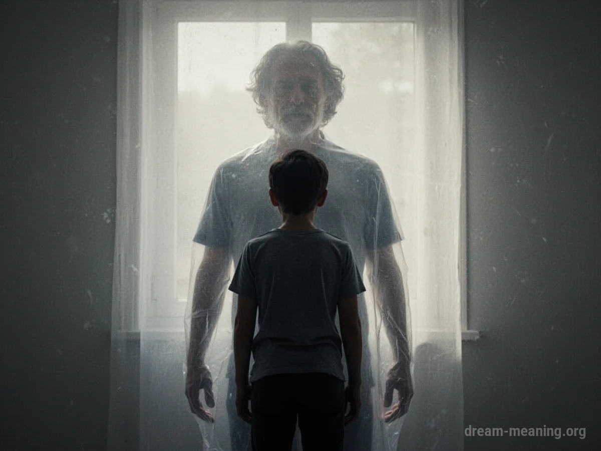 A translucent outline of a person fading away as a new silhouette stands before it.