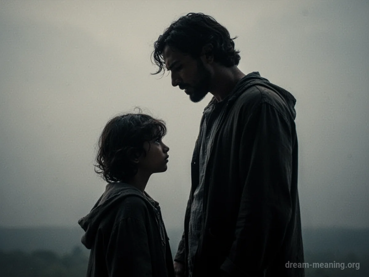 Two silhouetted figures facing each other with a sense of disagreement.