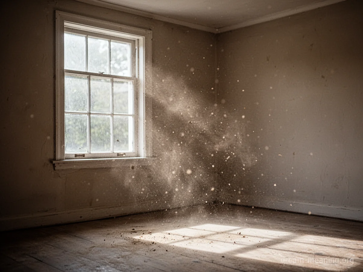 An empty room with light shining through a window.