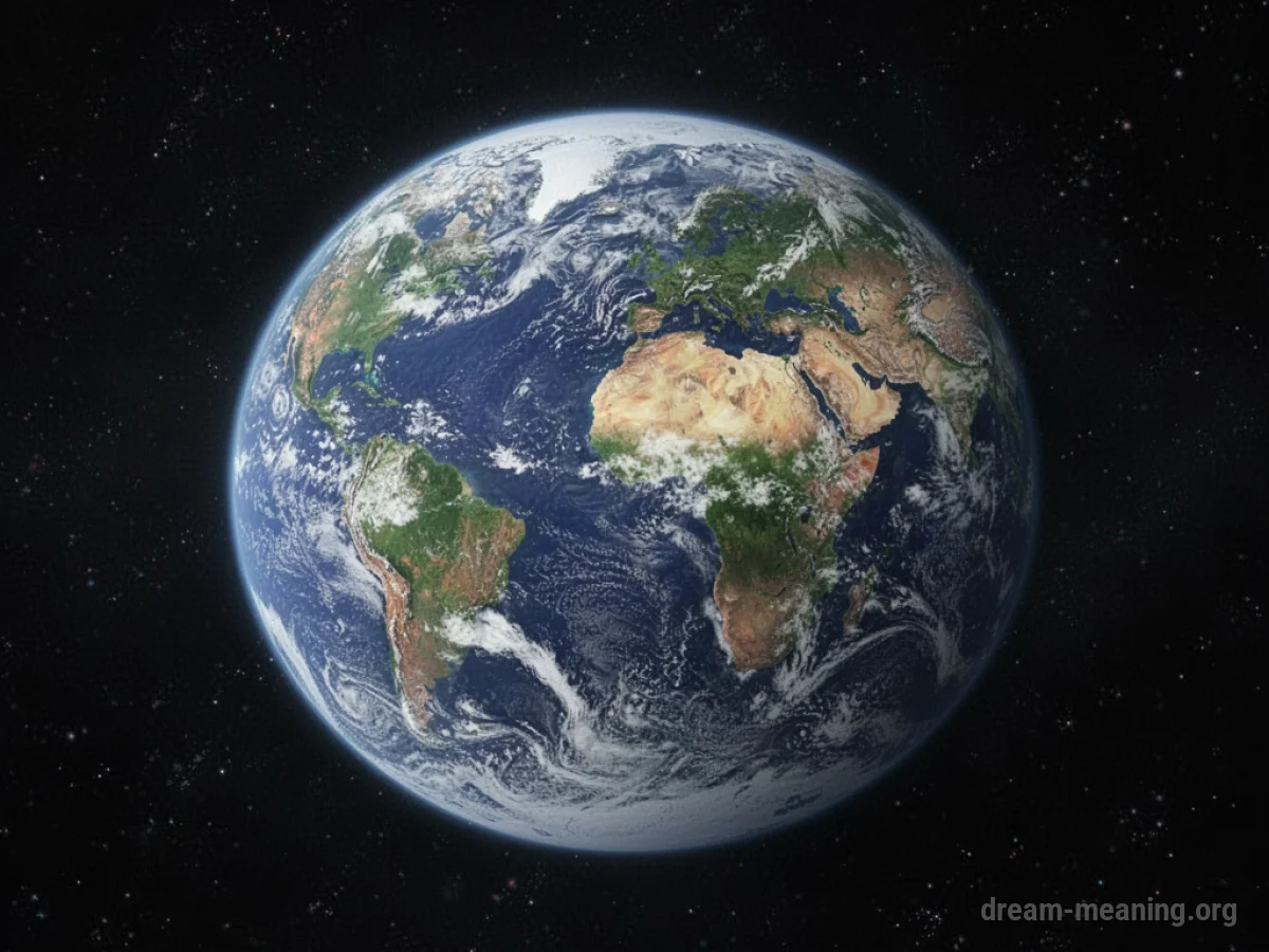 View of planet Earth from outer space.