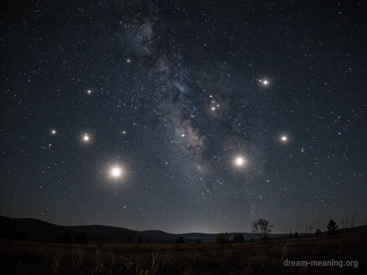 A night sky with stars losing their brightness.