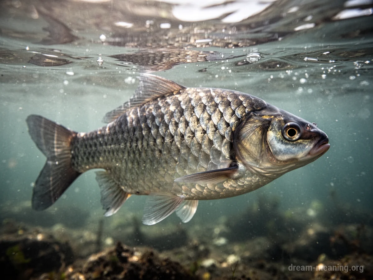 A fish with scales.