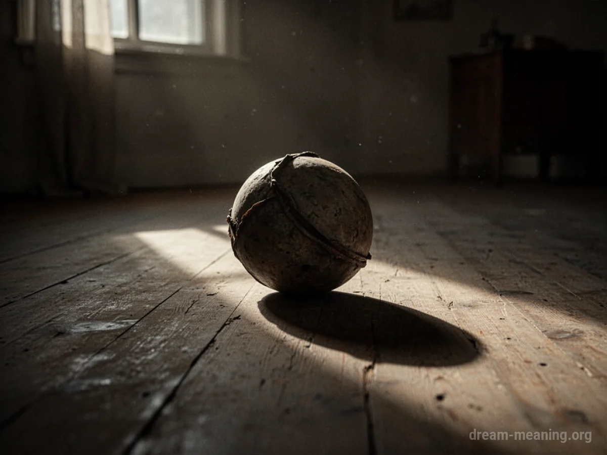A dimly lit room with a long shadow cast by an unseen object.