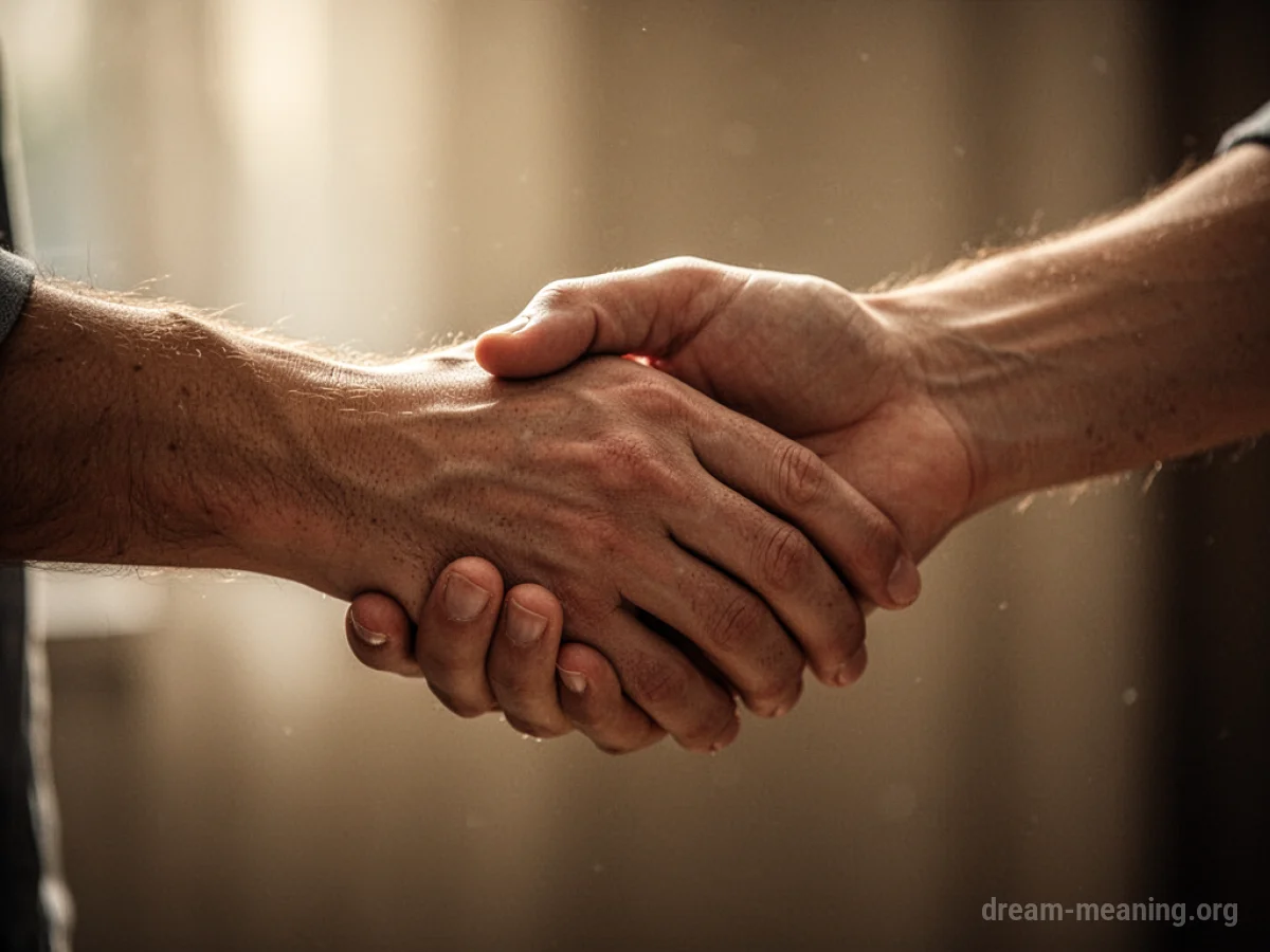 Two hands clasped together, one hand providing gentle support to another.