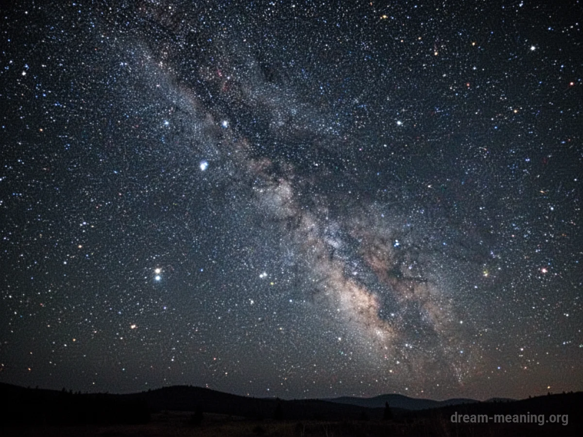 A dark night sky densely populated with many bright stars.