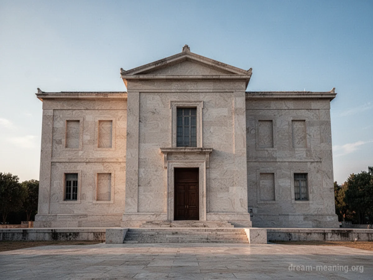 A flawlessly built stone building.