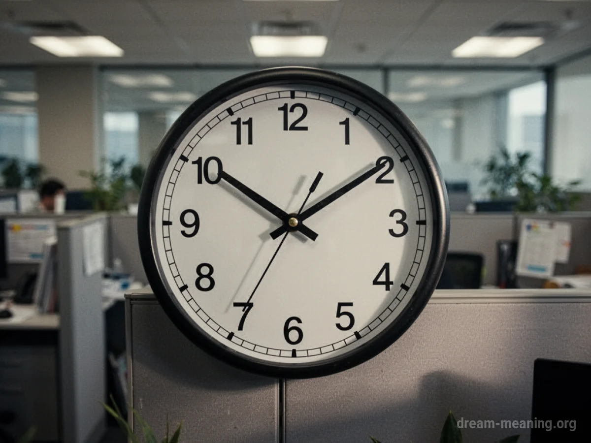 A clock face showing a significantly delayed time.