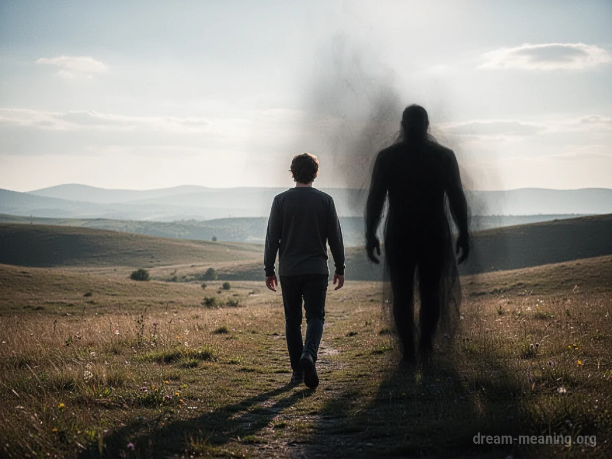 A silhouette of a person stepping from darkness into light.
