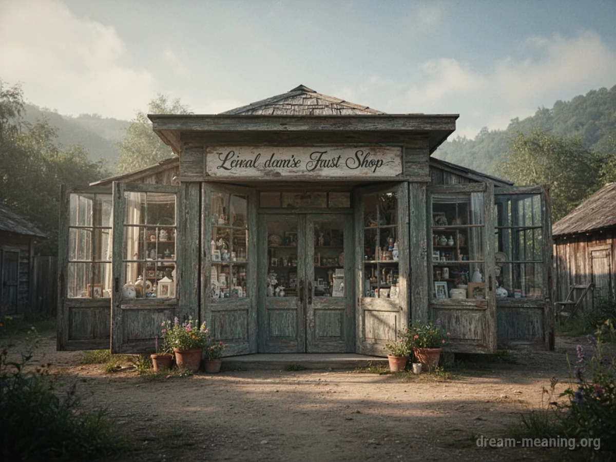 A small storefront that is visibly increasing in size.