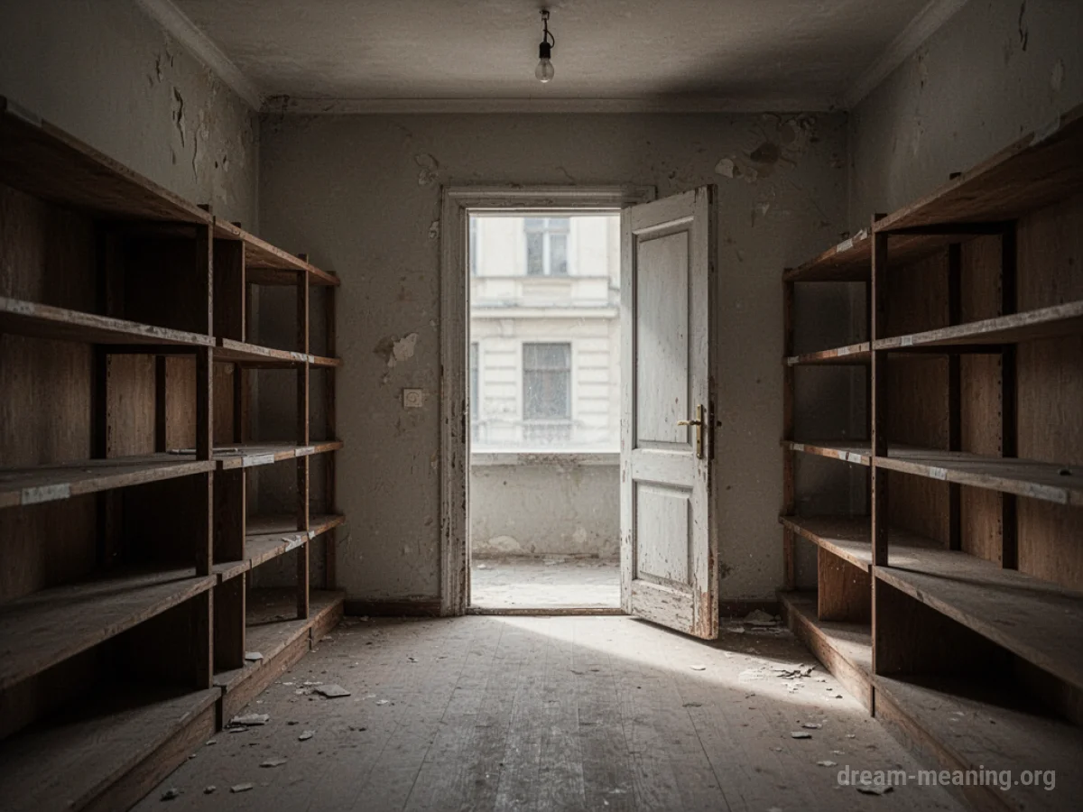 An empty retail store with vacant shelves.