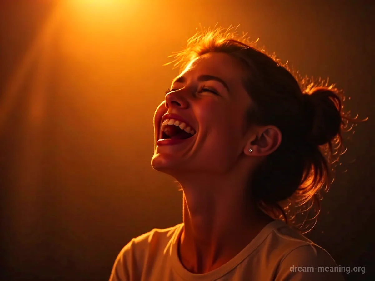 Silhouette of a person singing with colorful light emanating from them.
