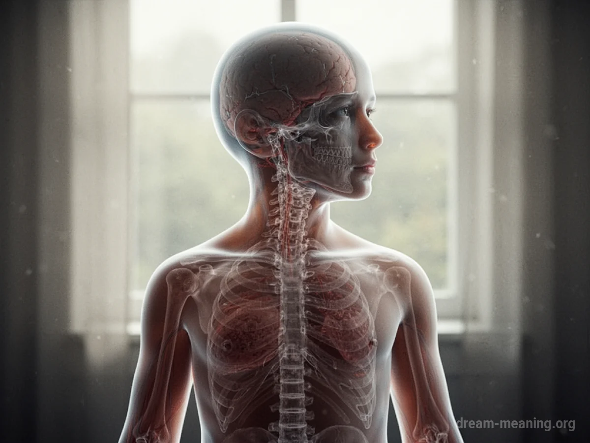 A translucent human figure.