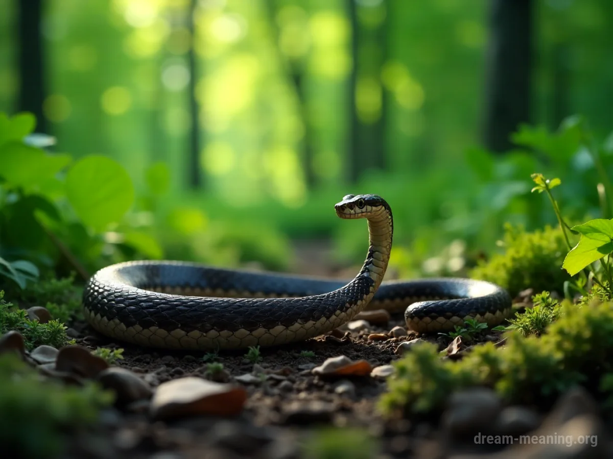 A snake with its old skin peeling away from its body.