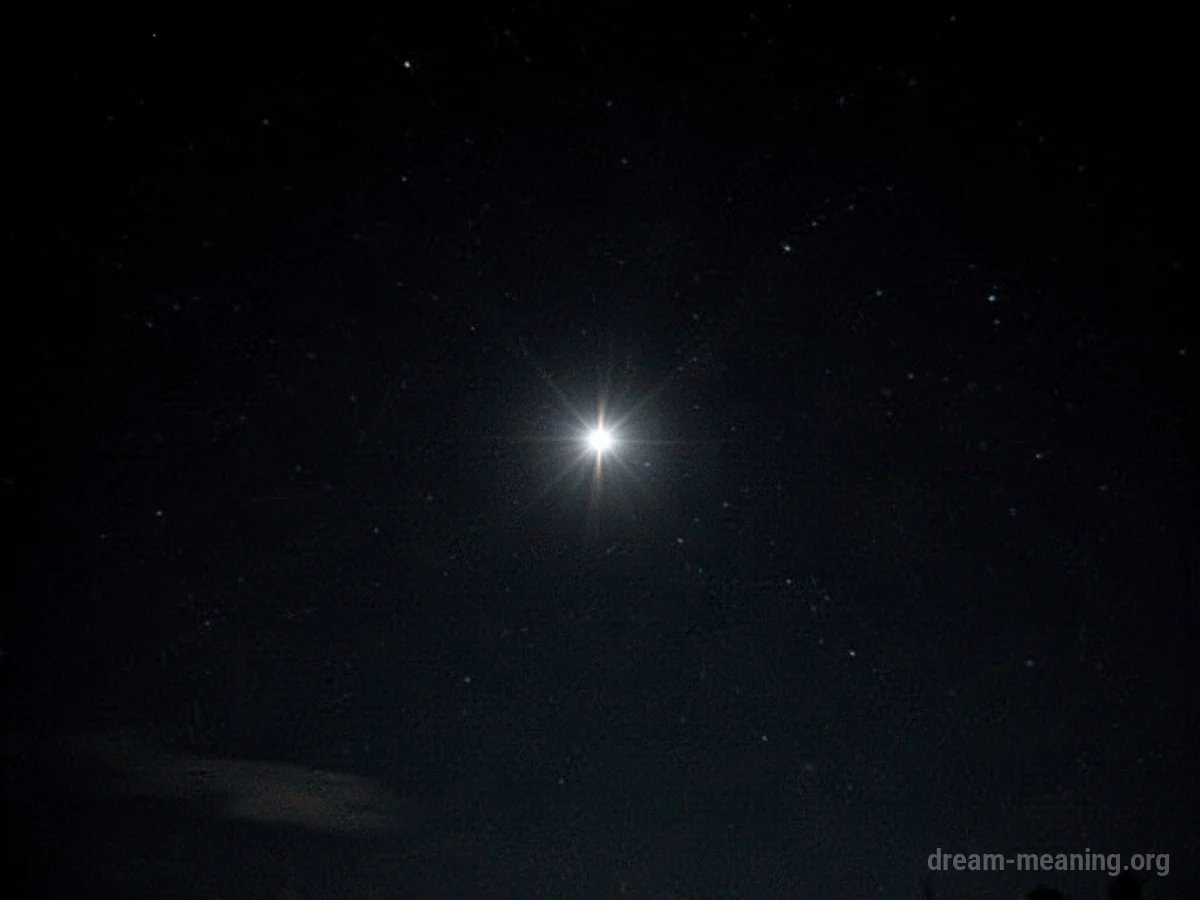 A star visibly darkening against a night sky.