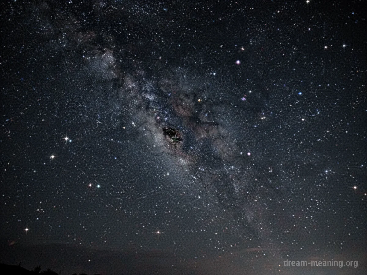 A dark sky illuminated by many bright stars.