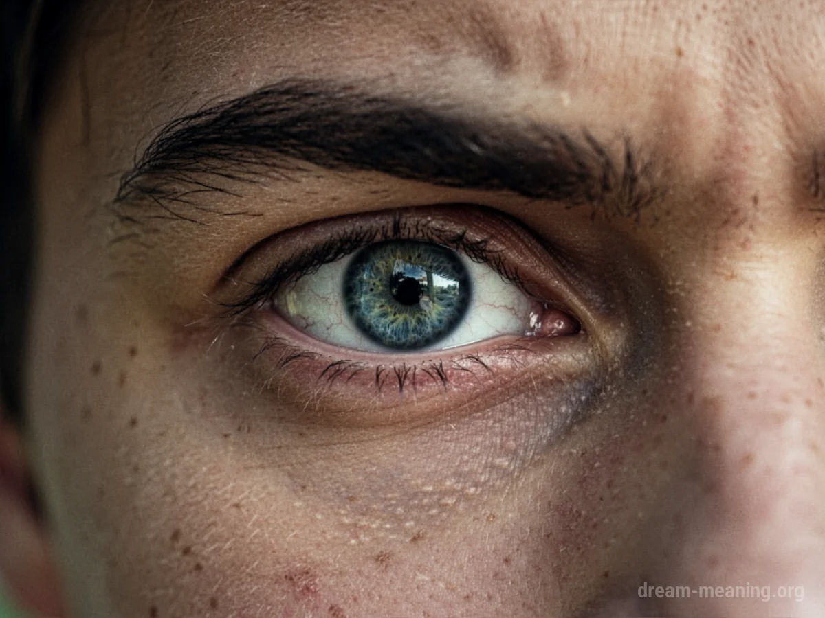 Close-up of a single human eye.