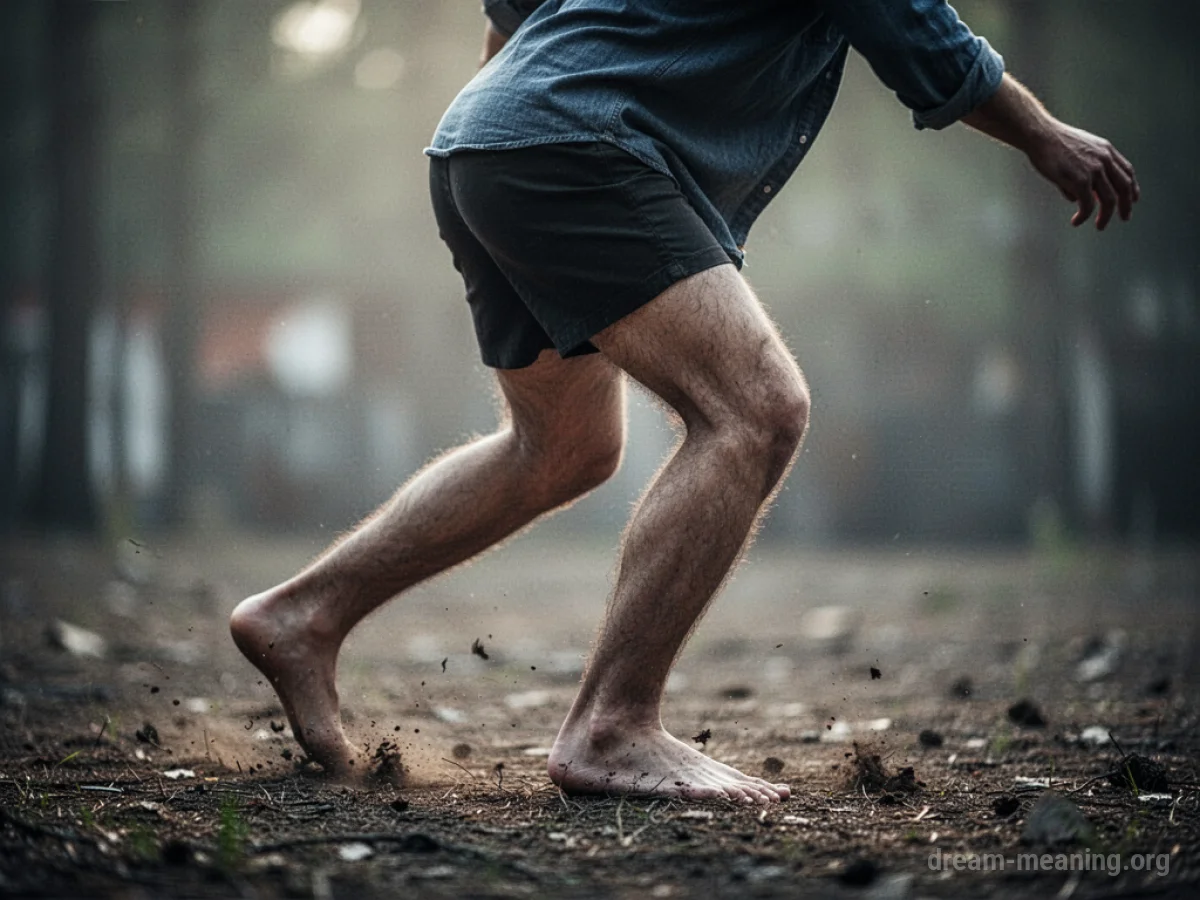 Legs firmly planted on the ground, unable to move.