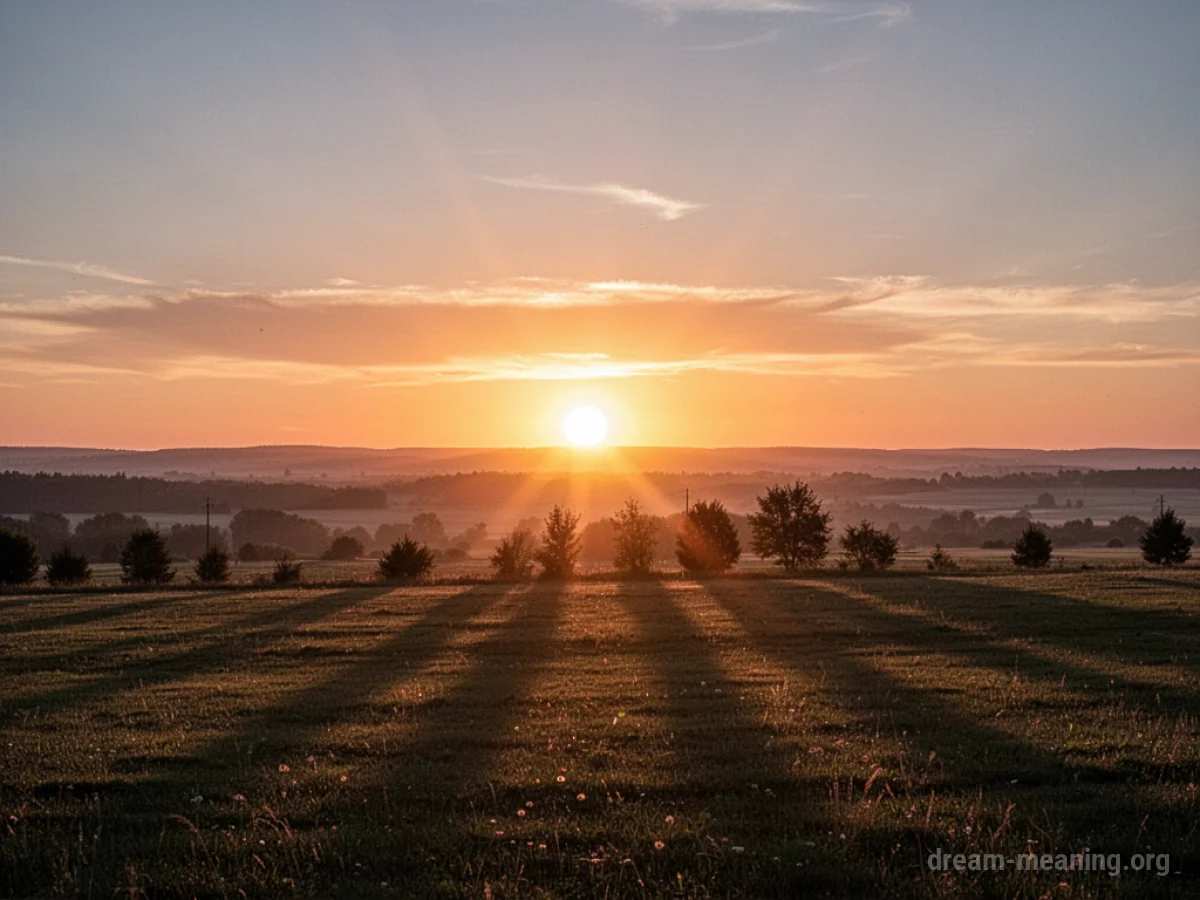 A sun quickly disappearing below the horizon.