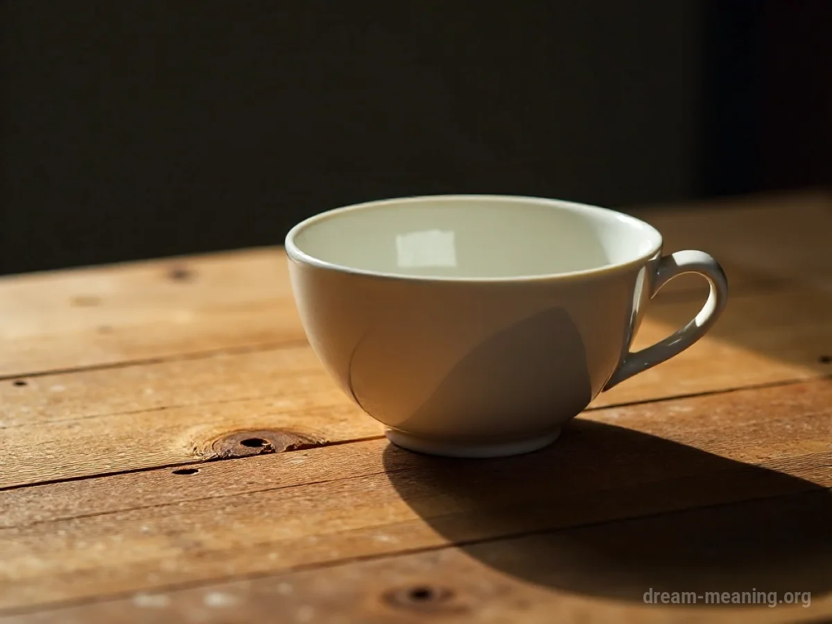 Fragments of a ceramic teacup scattered on a dark surface.