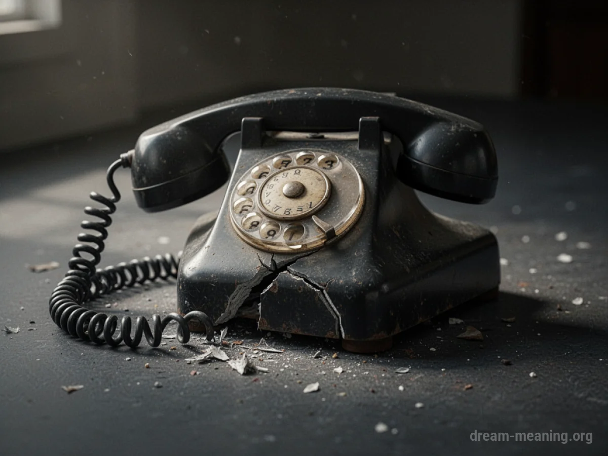 A severed telephone cord on a dark background.
