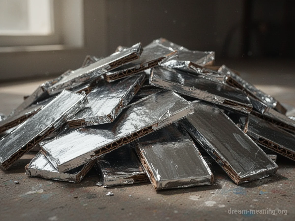 A pile of objects that appear valuable but are revealed to be fake.