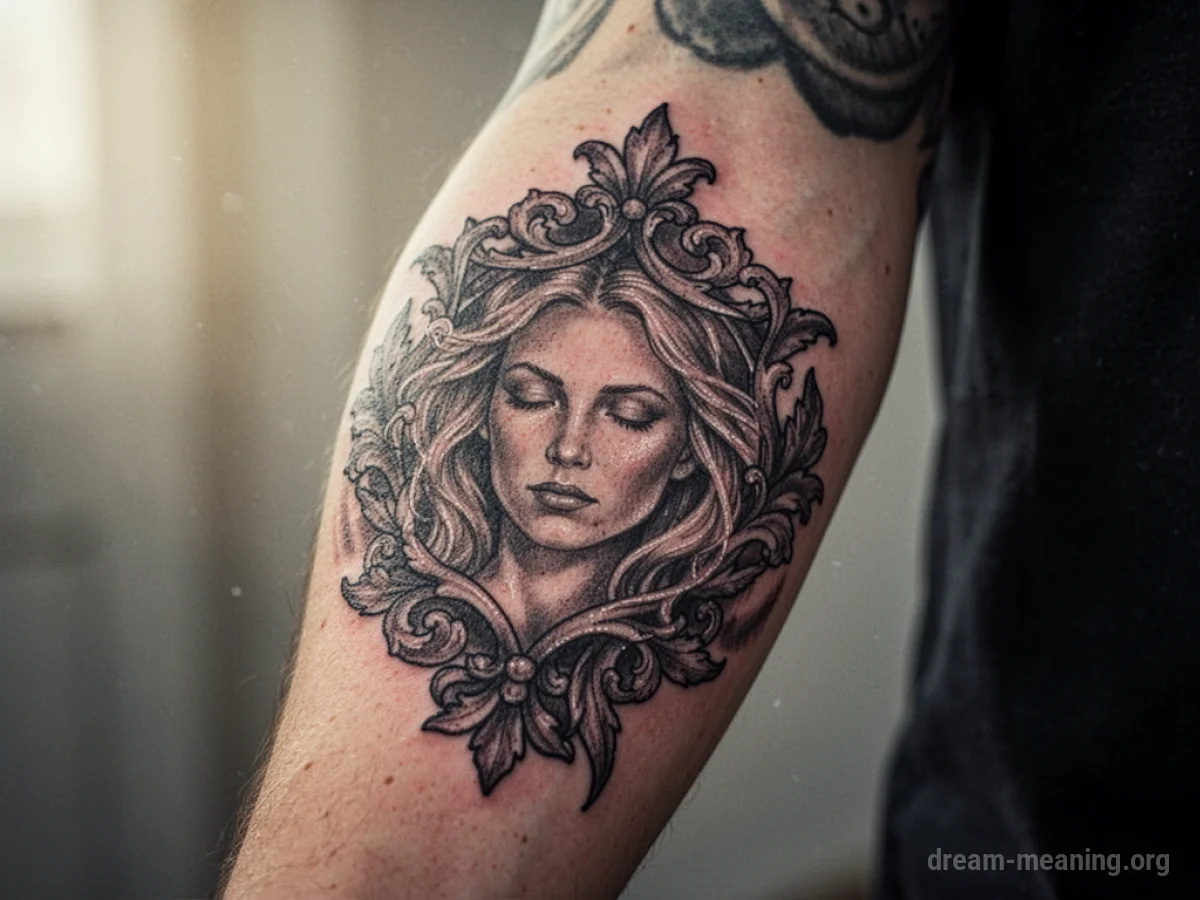 A tattoo on a person's arm becoming less visible.