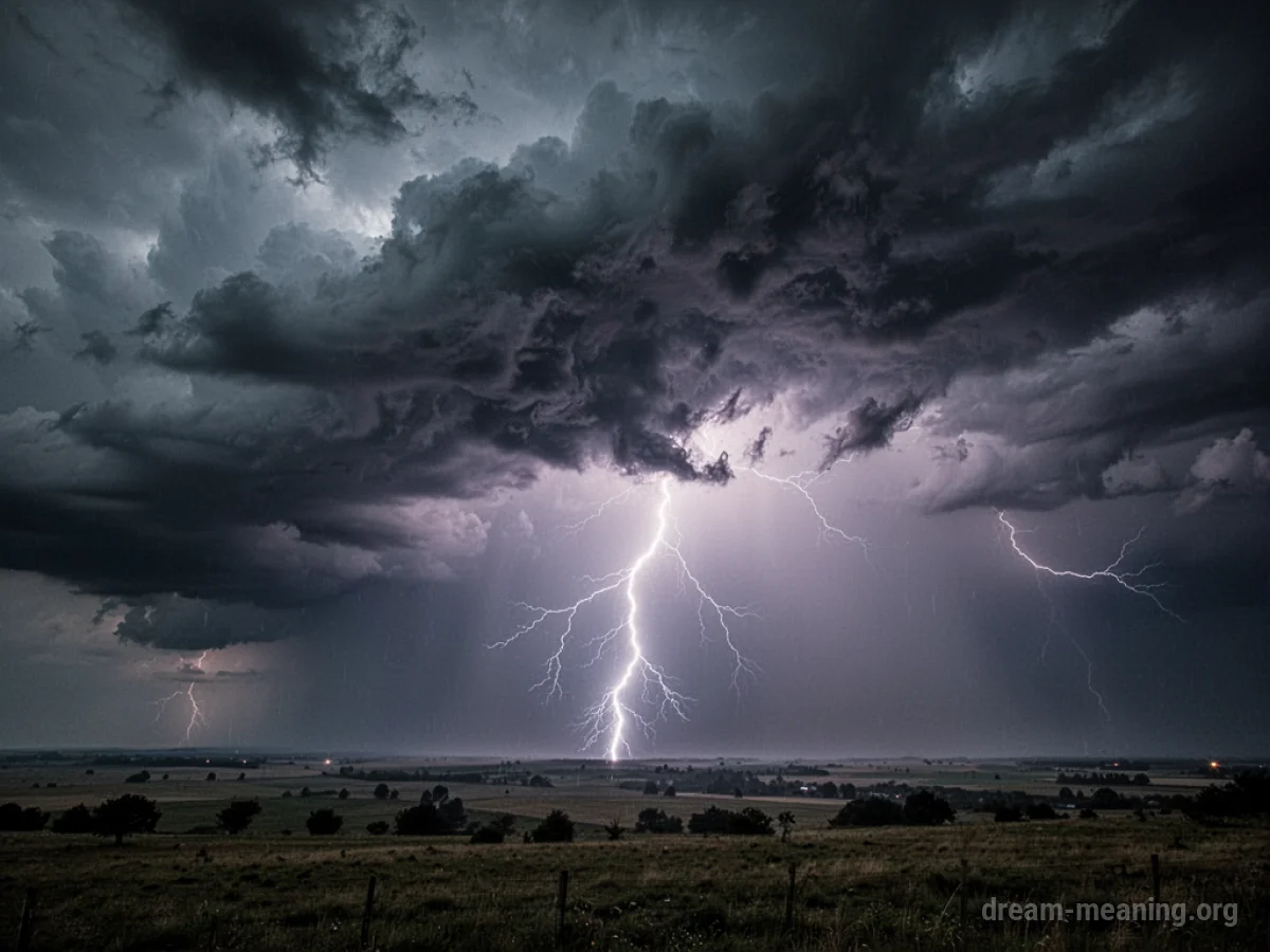 A dark storm cloud illuminated by a bright lightning strike.