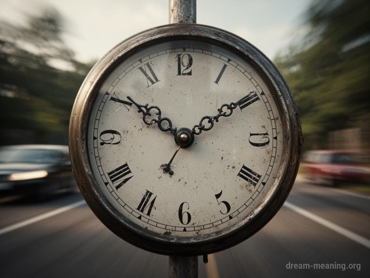 A clock with its hands stopped at a specific hour.