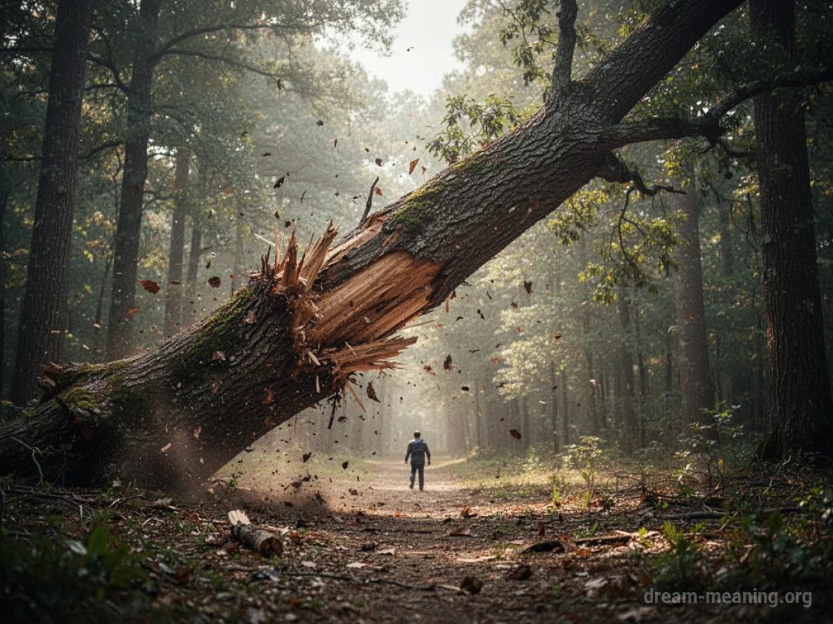 Tree Falling on Me Dream Meaning: Control & Fear