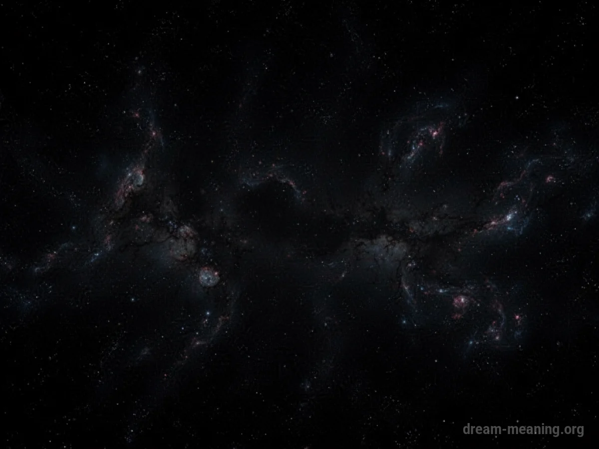 A vast, empty expanse of deep blackness.