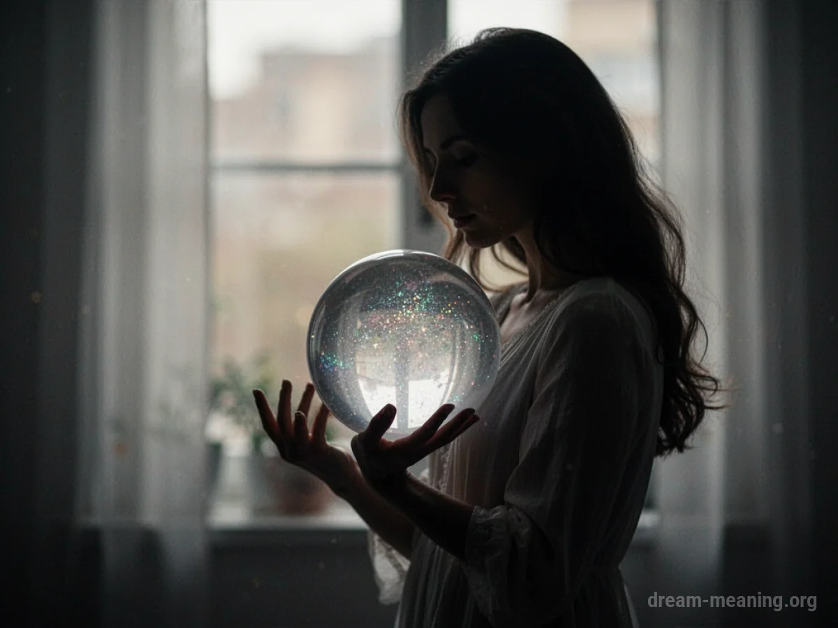 Silhouette of a mother figure with a faint glow.