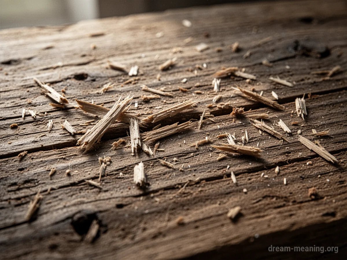 Close-up texture of rough, splintered wood.
