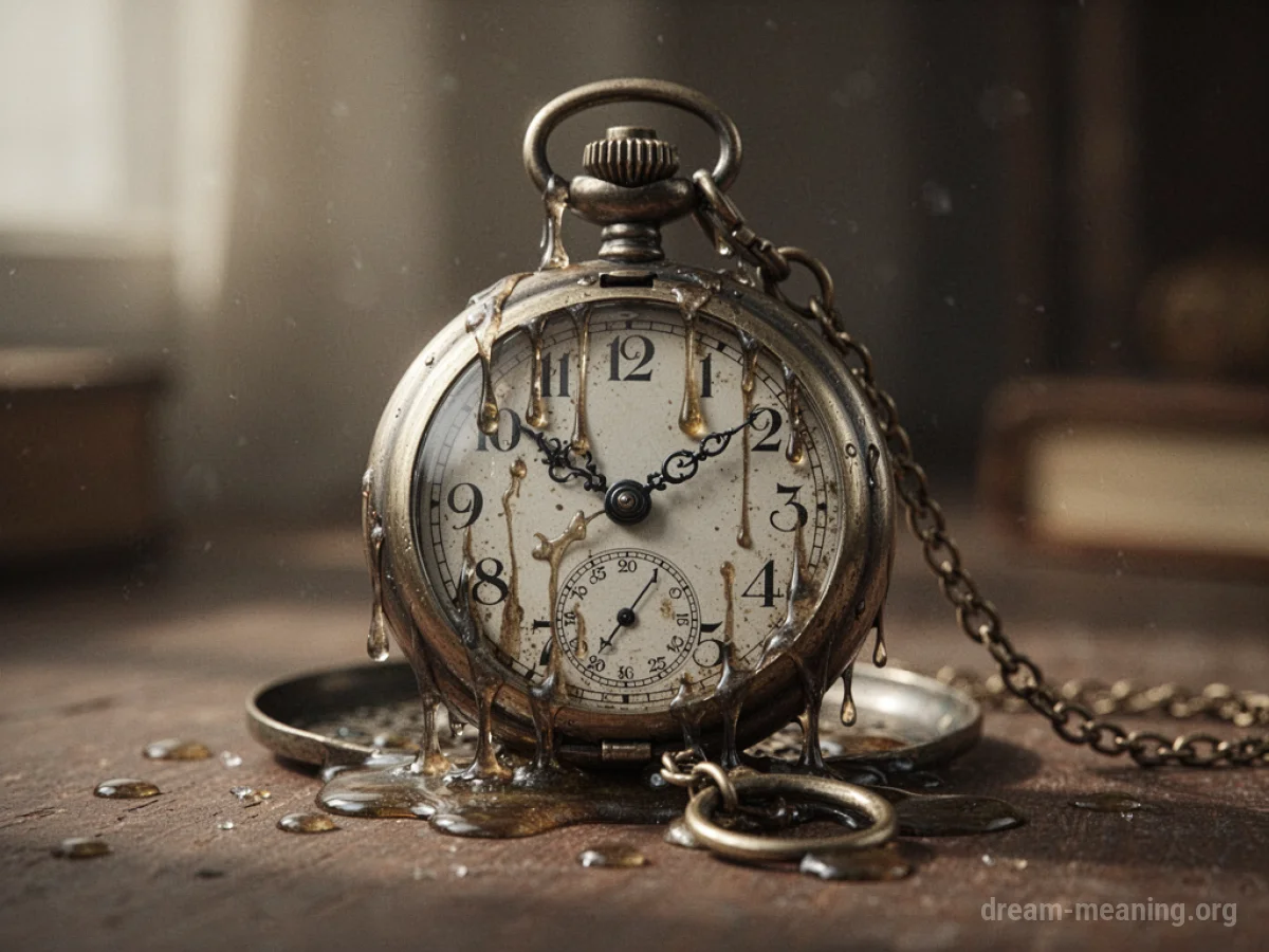 A melting pocket watch.