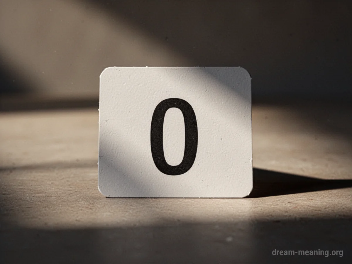An empty score card showing zero.